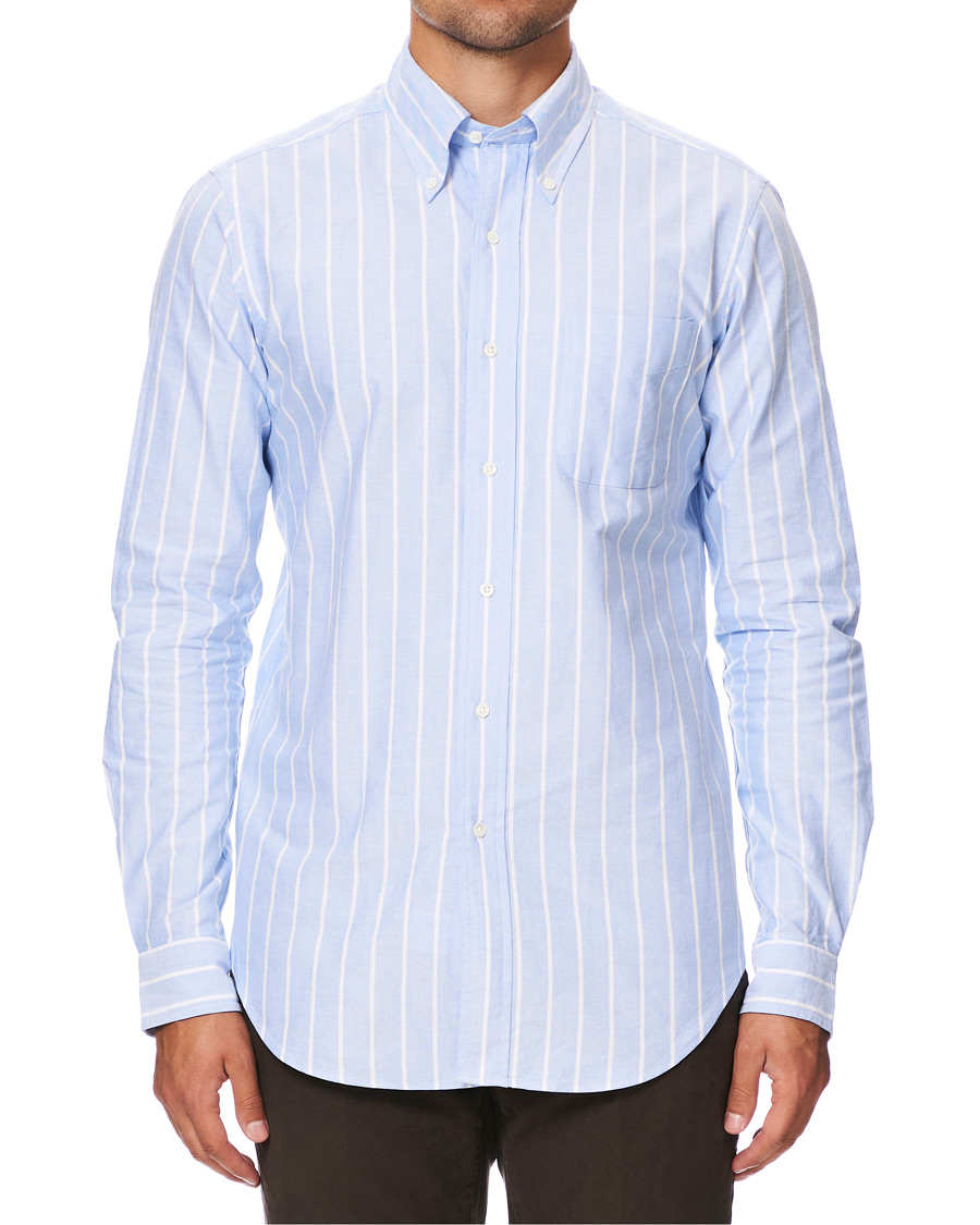 Herr | Skjortor | Kamakura Shirts | Slim Fit Oxford Sport Shirt Blue