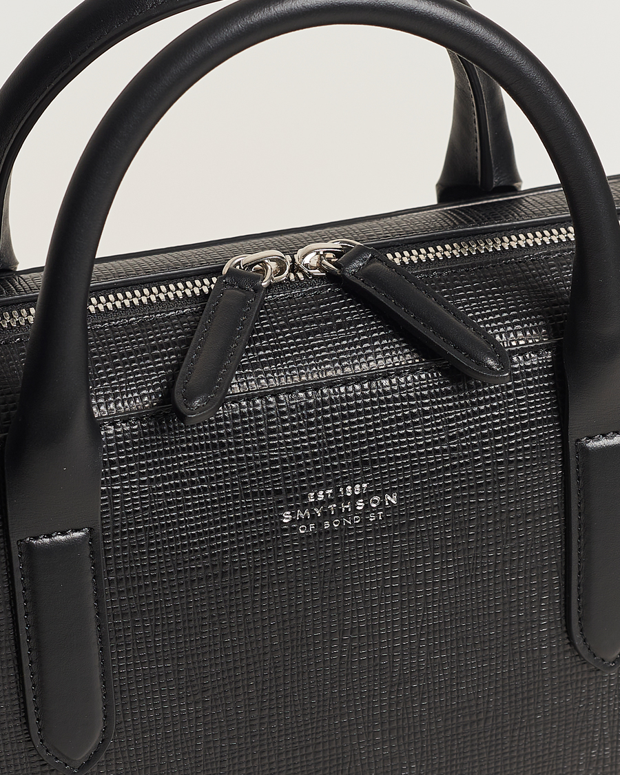 Herr | Väskor | Smythson | Panama Lightweight Briefcase Black