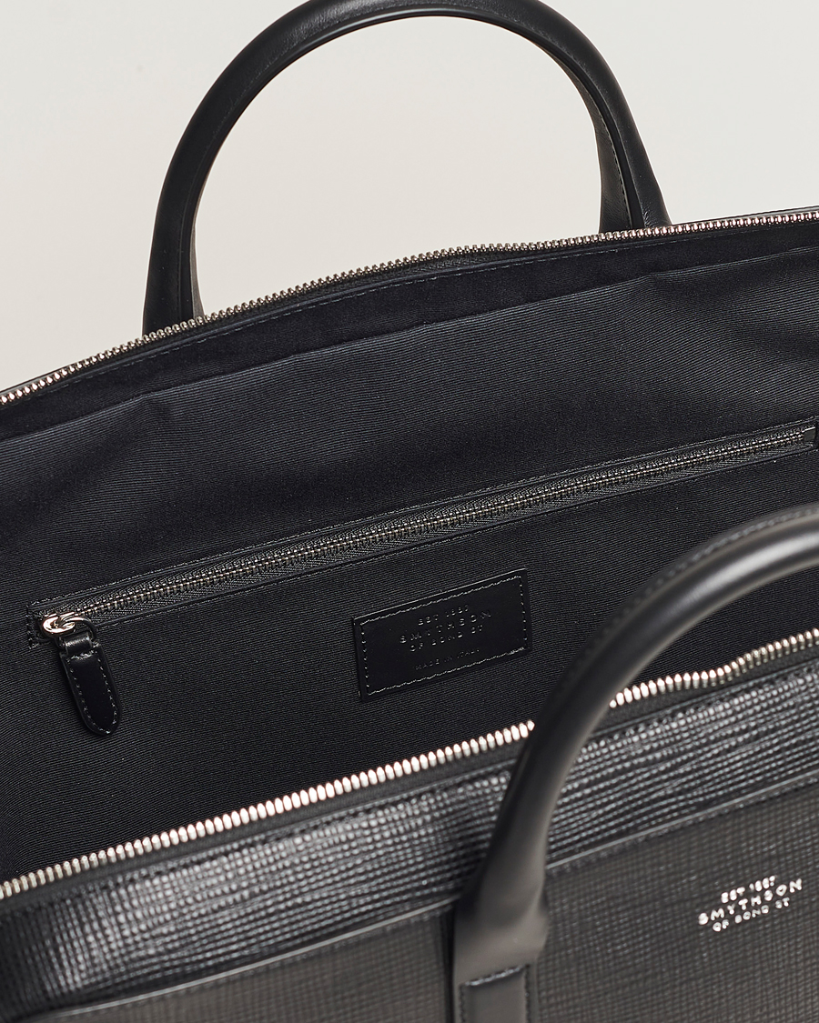 Herr | Väskor | Smythson | Panama Lightweight Briefcase Black