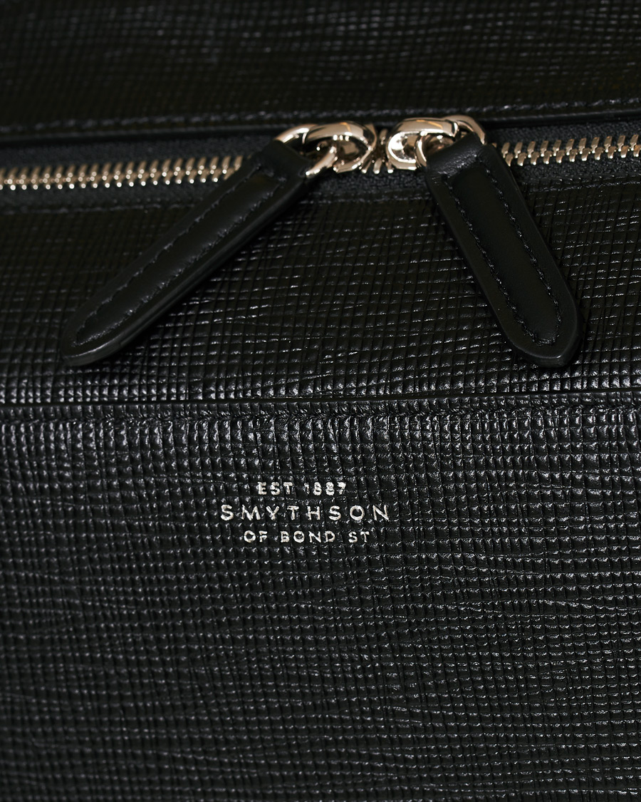 Herr | Smythson Panama Zip Around Backpack Black | Smythson | Panama Zip Around Backpack Black