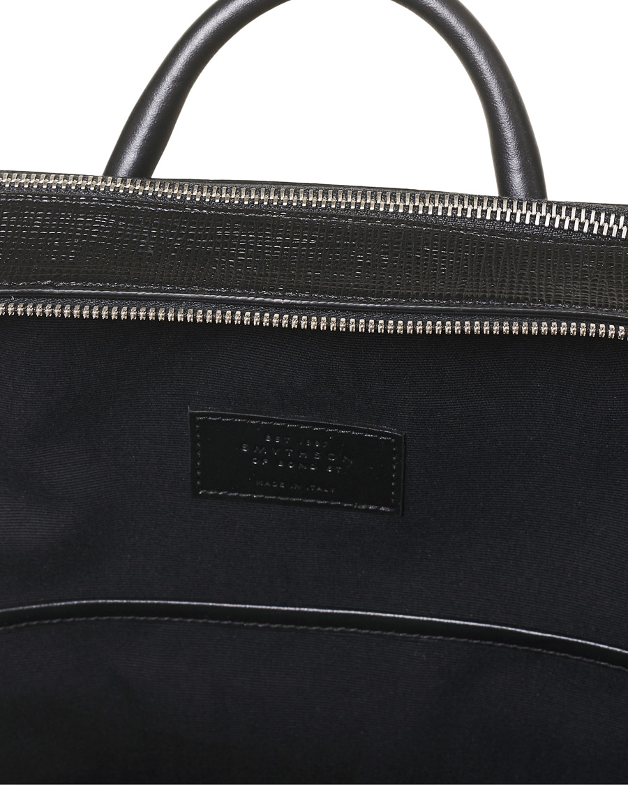 Herr | Smythson Panama Zip Around Backpack Black | Smythson | Panama Zip Around Backpack Black