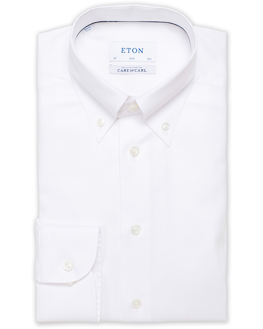 Herr | Skjortor | Eton | Slim Fit Royal Oxford Button Down Shirt White