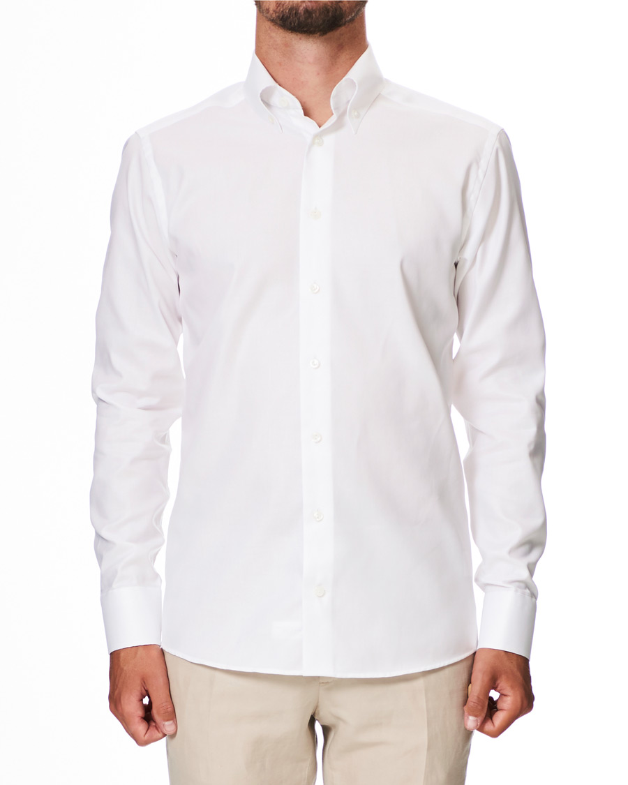 Herr | Skjortor | Eton | Slim Fit Royal Oxford Button Down Shirt White