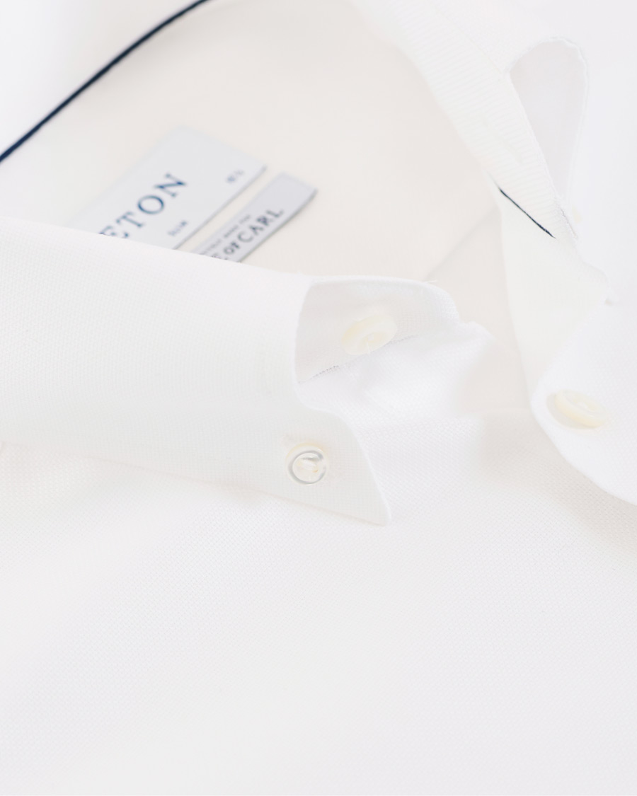 Herr | Skjortor | Eton | Slim Fit Royal Oxford Button Down Shirt White