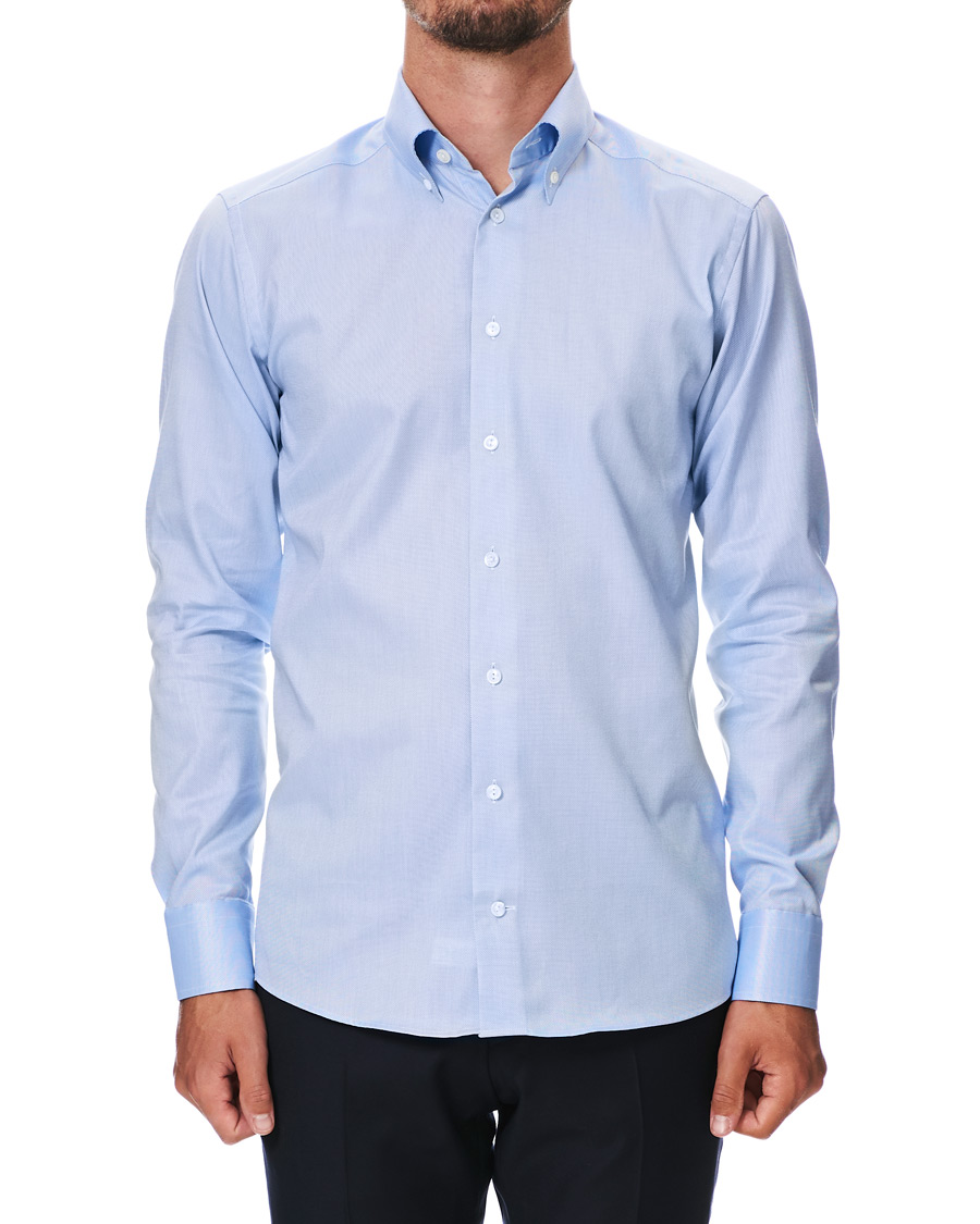 Herr | Skjortor | Eton | Slim Fit Royal Oxford Button Down Shirt Light Blue