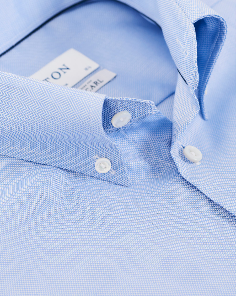 Herr | Skjortor | Eton | Slim Fit Royal Oxford Button Down Shirt Light Blue