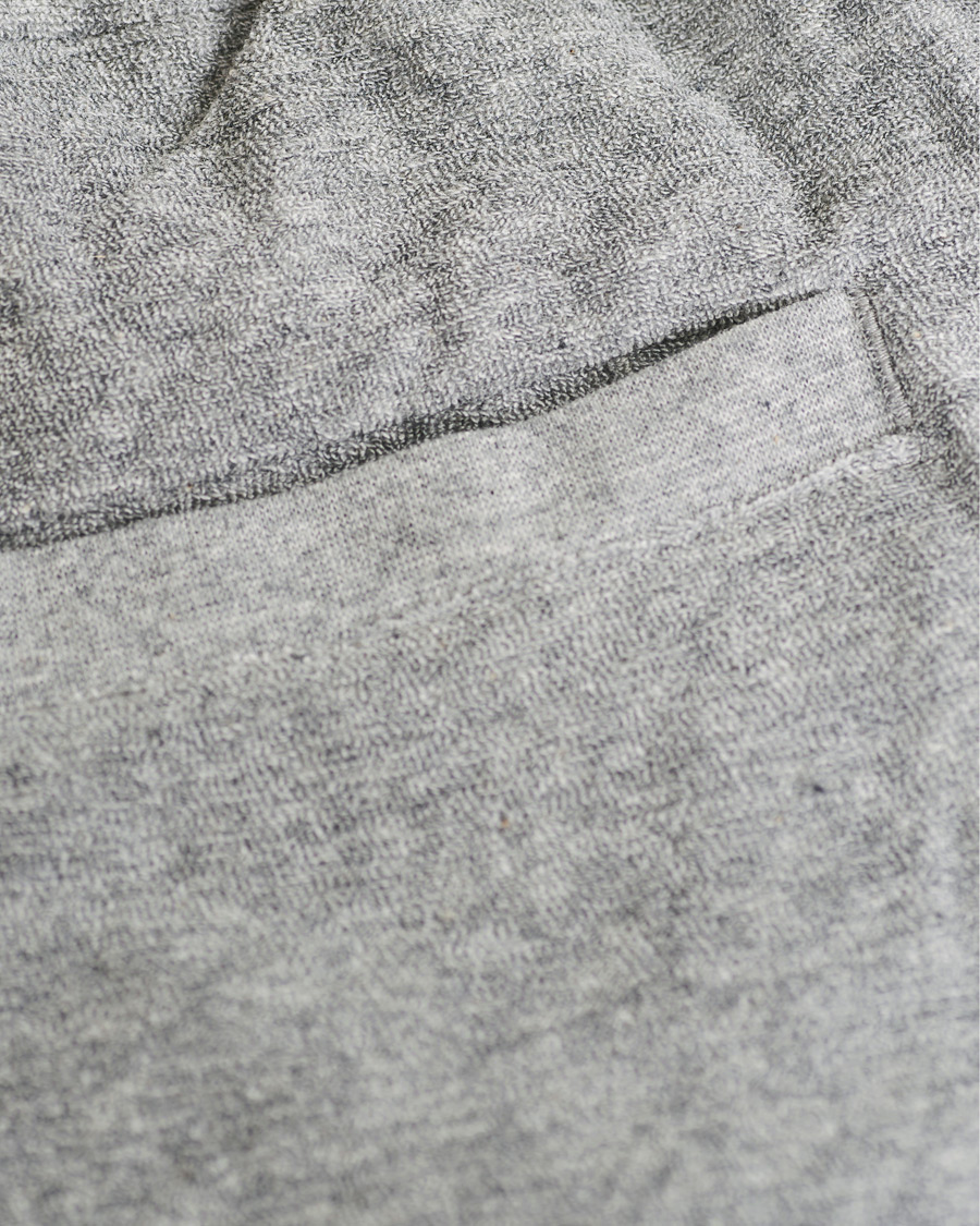 Herr | Shorts | Sunspel | Organic Cotton Towelling Shorts Grey Melange