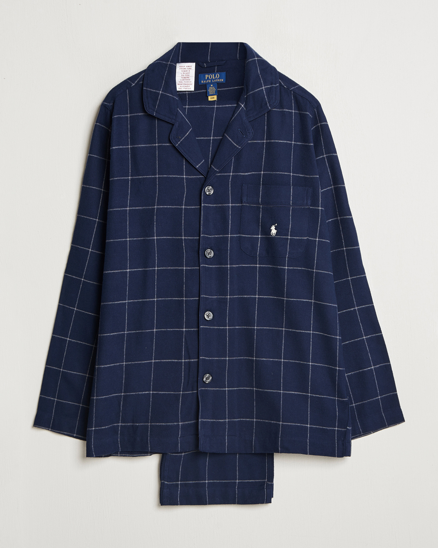 Herr | Polo Ralph Lauren Pyjama Set Navy Windowpane | Polo Ralph Lauren | Pyjama Set Navy Windowpane