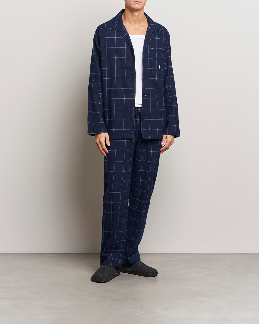 Herr | Polo Ralph Lauren Pyjama Set Navy Windowpane | Polo Ralph Lauren | Pyjama Set Navy Windowpane