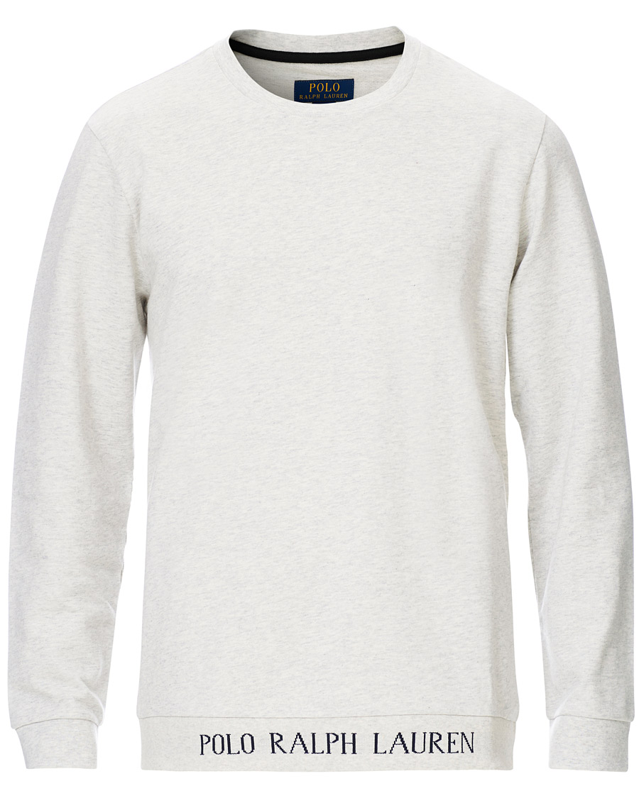 Herr | Tröjor | Polo Ralph Lauren | Logo Crew Neck Sweatshirt Heather Grey