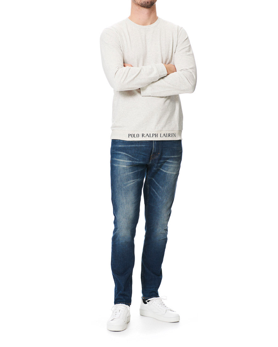 Herr | Tröjor | Polo Ralph Lauren | Logo Crew Neck Sweatshirt Heather Grey