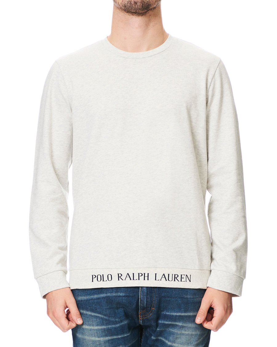 Herr | Tröjor | Polo Ralph Lauren | Logo Crew Neck Sweatshirt Heather Grey