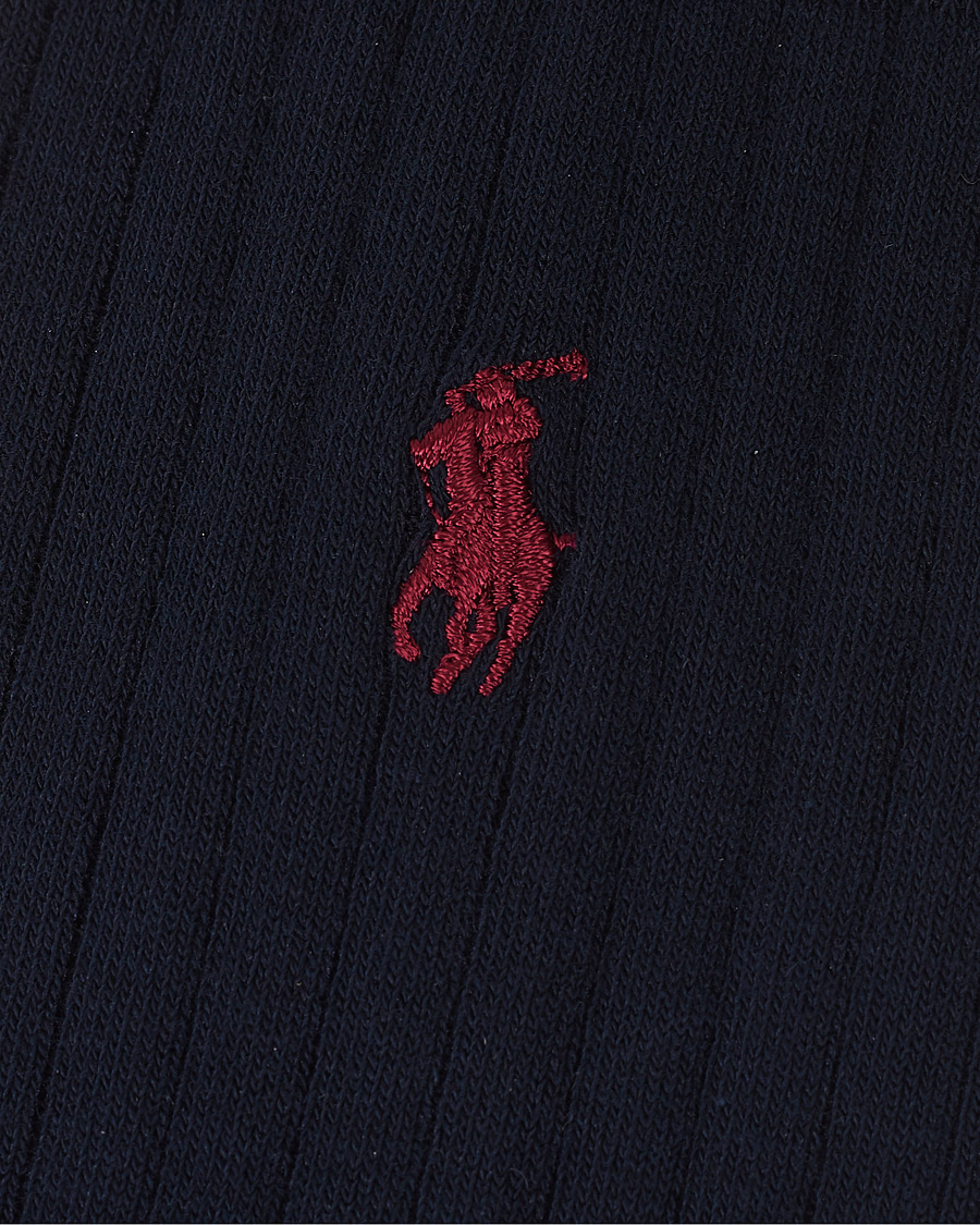 Herr | Underkläder | Polo Ralph Lauren | 3-Pack Egyptian Rib Crew Socks Navy