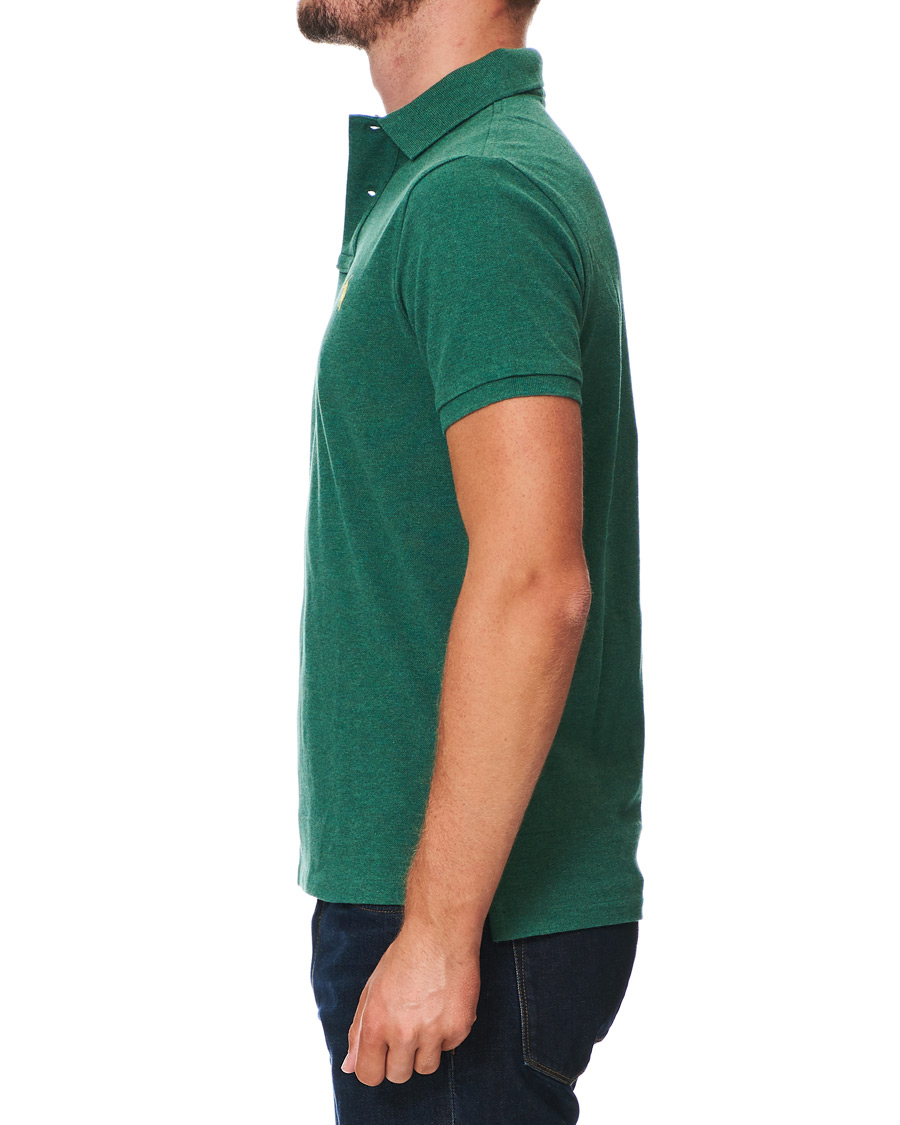 Herr | Pikéer | Polo Ralph Lauren | Custom Slim Fit Polo Green Heather