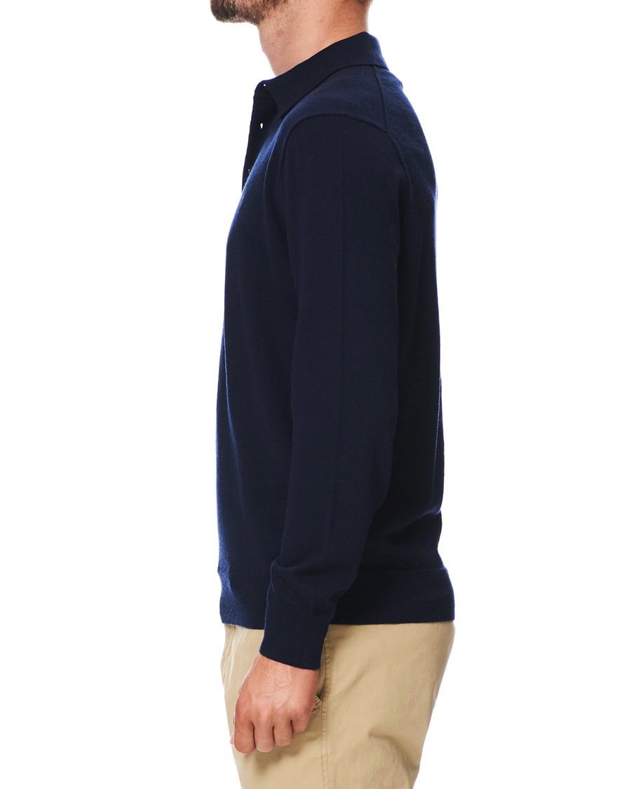Herr | Tröjor | Polo Ralph Lauren | Merino Knitted Polo Hunter Navy