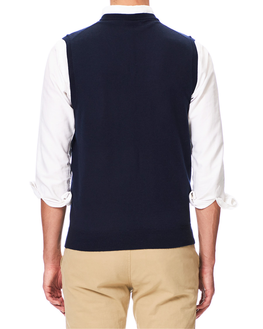 Herr | Tröjor | Polo Ralph Lauren | Merino Slipover Hunter Navy