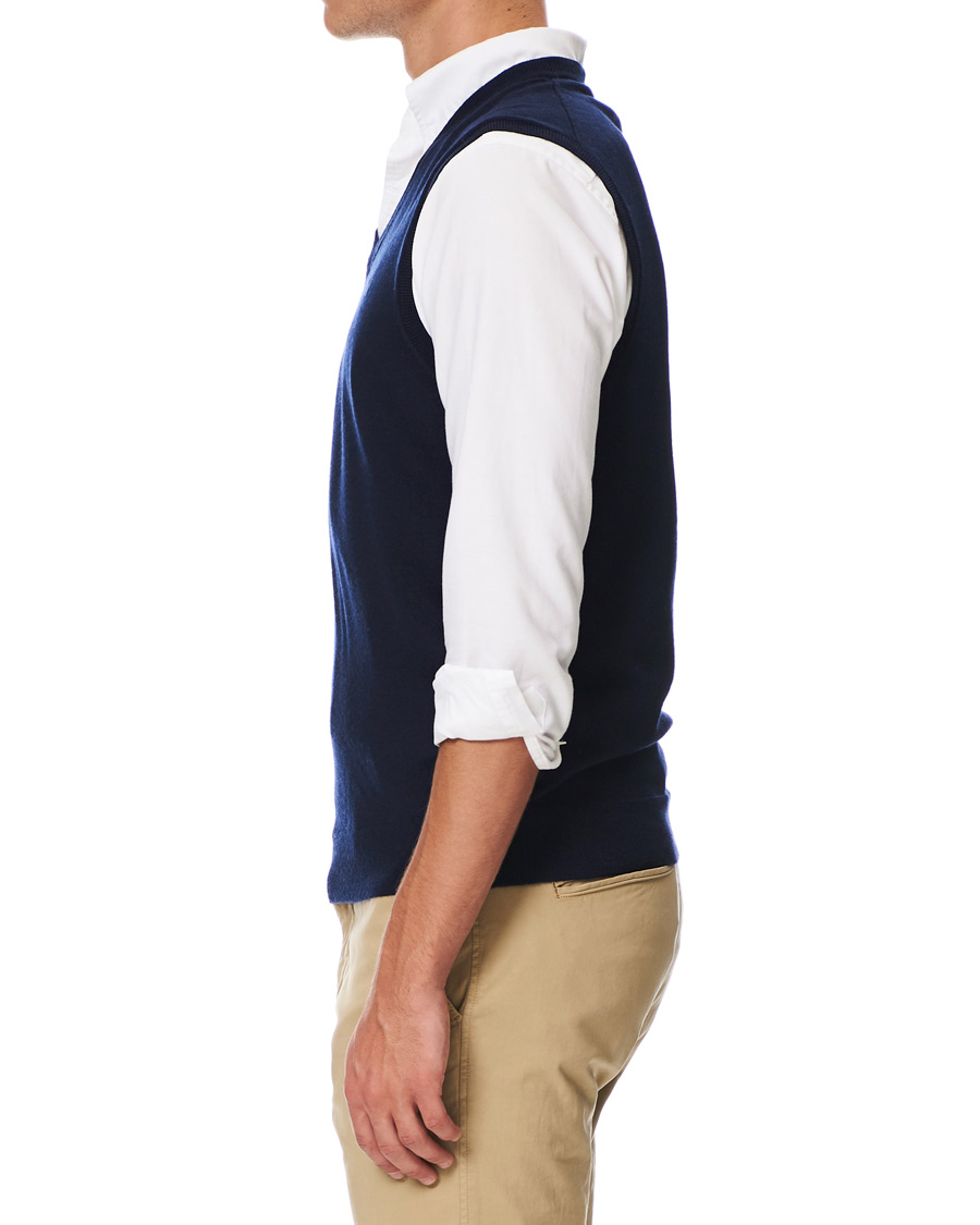 Herr | Tröjor | Polo Ralph Lauren | Merino Slipover Hunter Navy