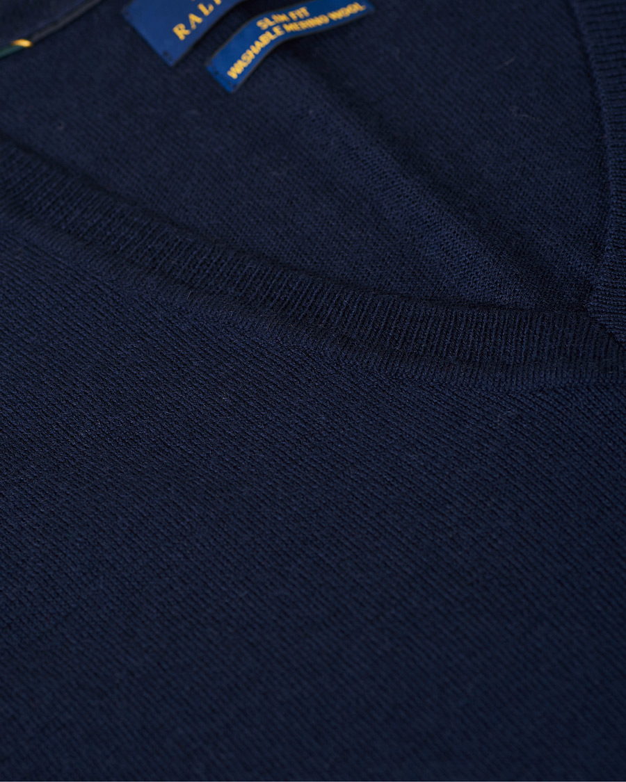 Herr | Tröjor | Polo Ralph Lauren | Merino Slipover Hunter Navy