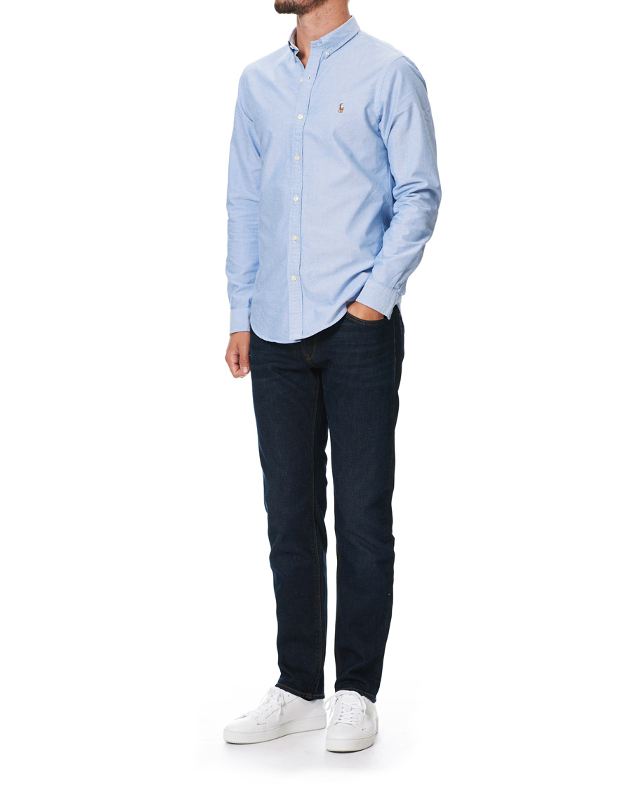 Herr | Skjortor | Polo Ralph Lauren | Slim Fit Contrast Oxford Shirt Light Blue