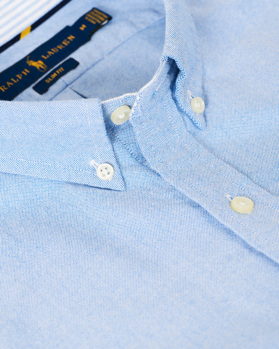 Herr | Skjortor | Polo Ralph Lauren | Slim Fit Contrast Oxford Shirt Light Blue