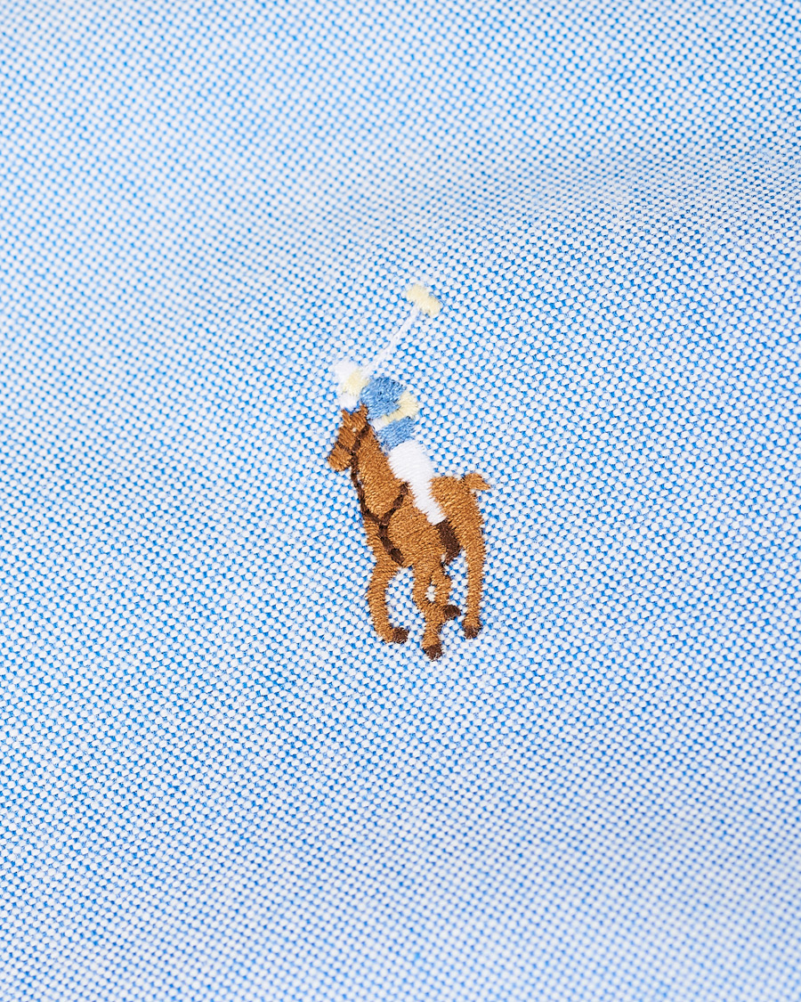 Herr | Skjortor | Polo Ralph Lauren | Slim Fit Contrast Oxford Shirt Light Blue
