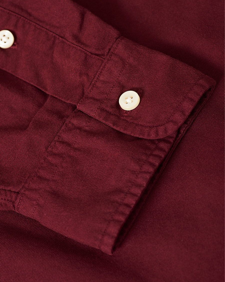 Herr | Skjortor | Polo Ralph Lauren | Slim Fit Garment Dyed Oxford Shirt Wine