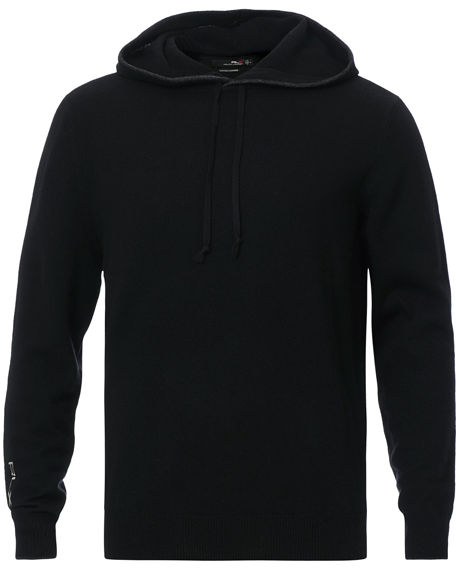 Herr | Tröjor | RLX Ralph Lauren | Washable Cashmere Hoodie Black