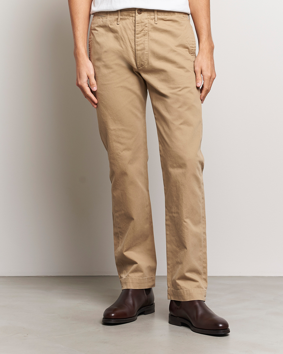 Herr | Byxor | RRL | Officers Flat Pant New Military Khaki