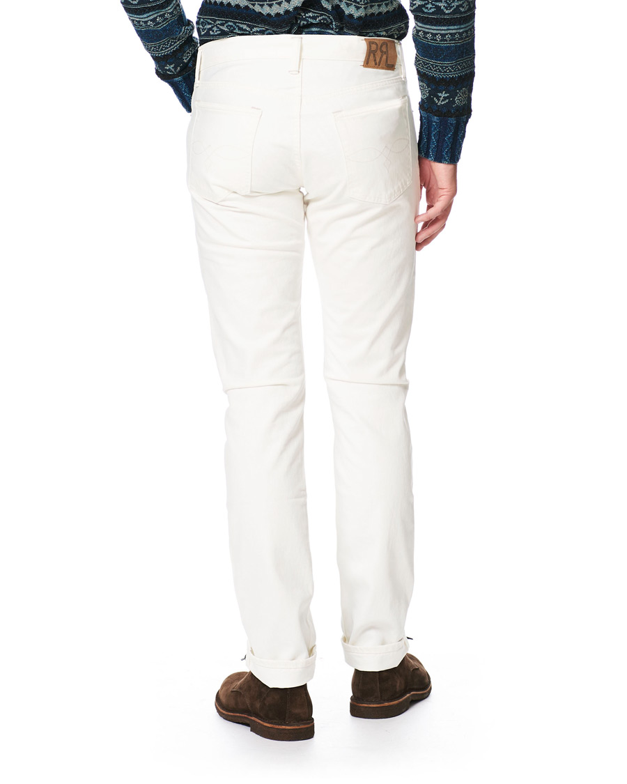RRL Slim Fit Japanese Cotton Jeans Whitestone Wash hos CareOfCarl.se