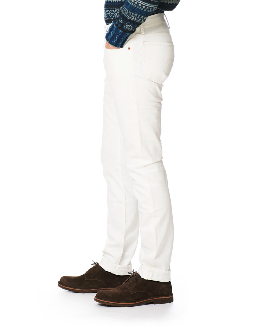 RRL Slim Fit Japanese Cotton Jeans Whitestone Wash hos CareOfCarl.se