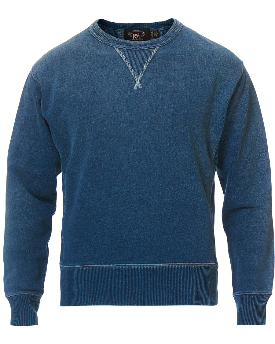 Herr | Tröjor | RRL | Double V Vintage Sweatshirt Washed Indigo