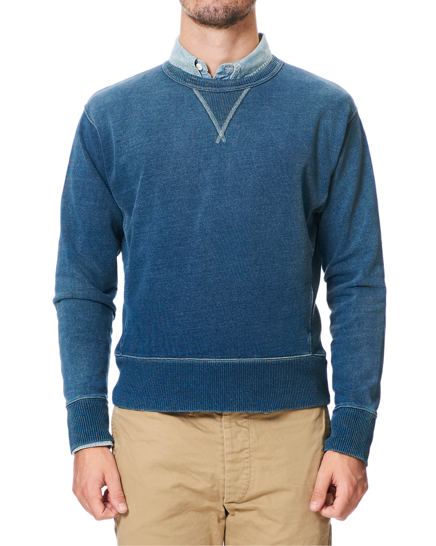 Herr | Tröjor | RRL | Double V Vintage Sweatshirt Washed Indigo