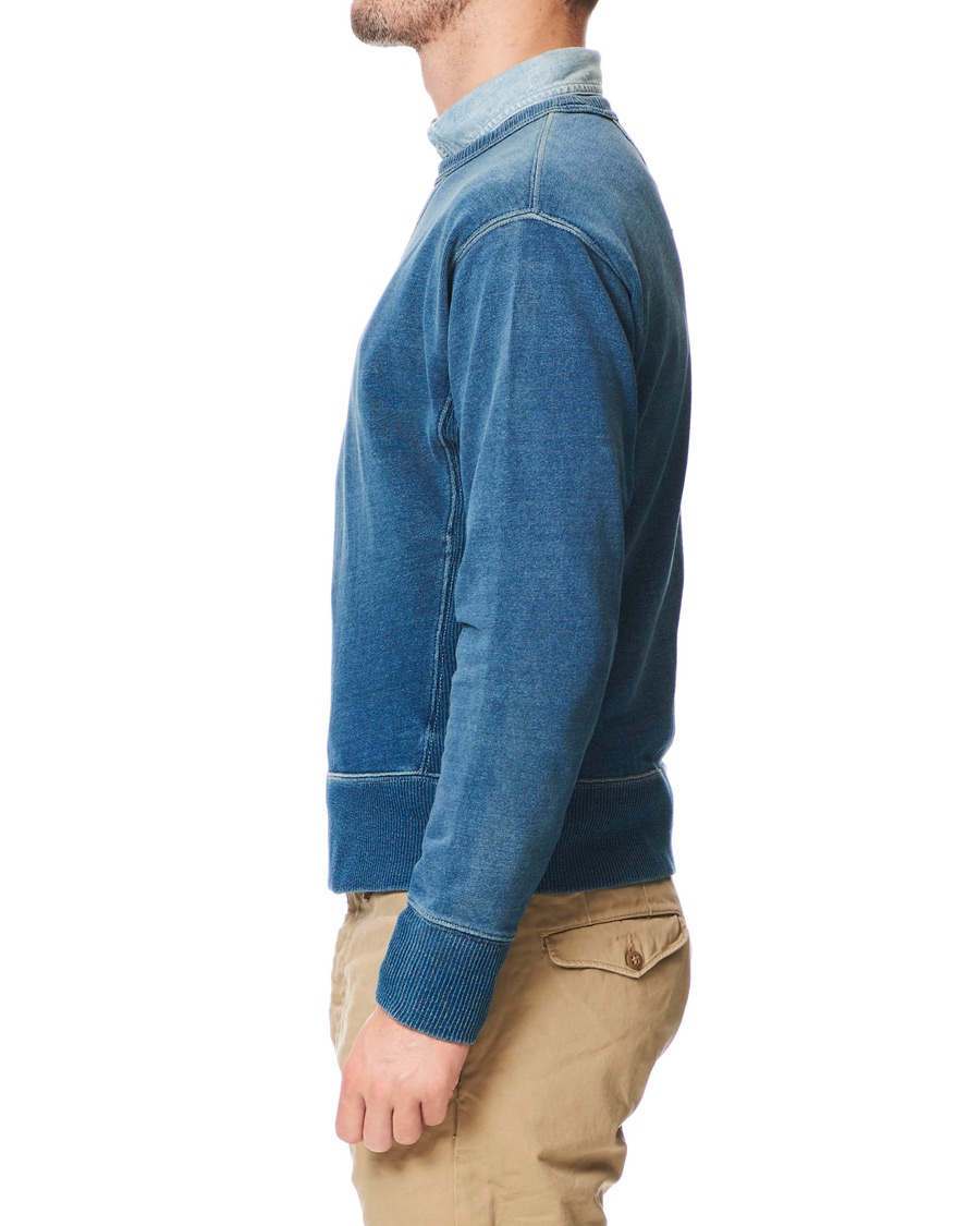 Herr | Tröjor | RRL | Double V Vintage Sweatshirt Washed Indigo