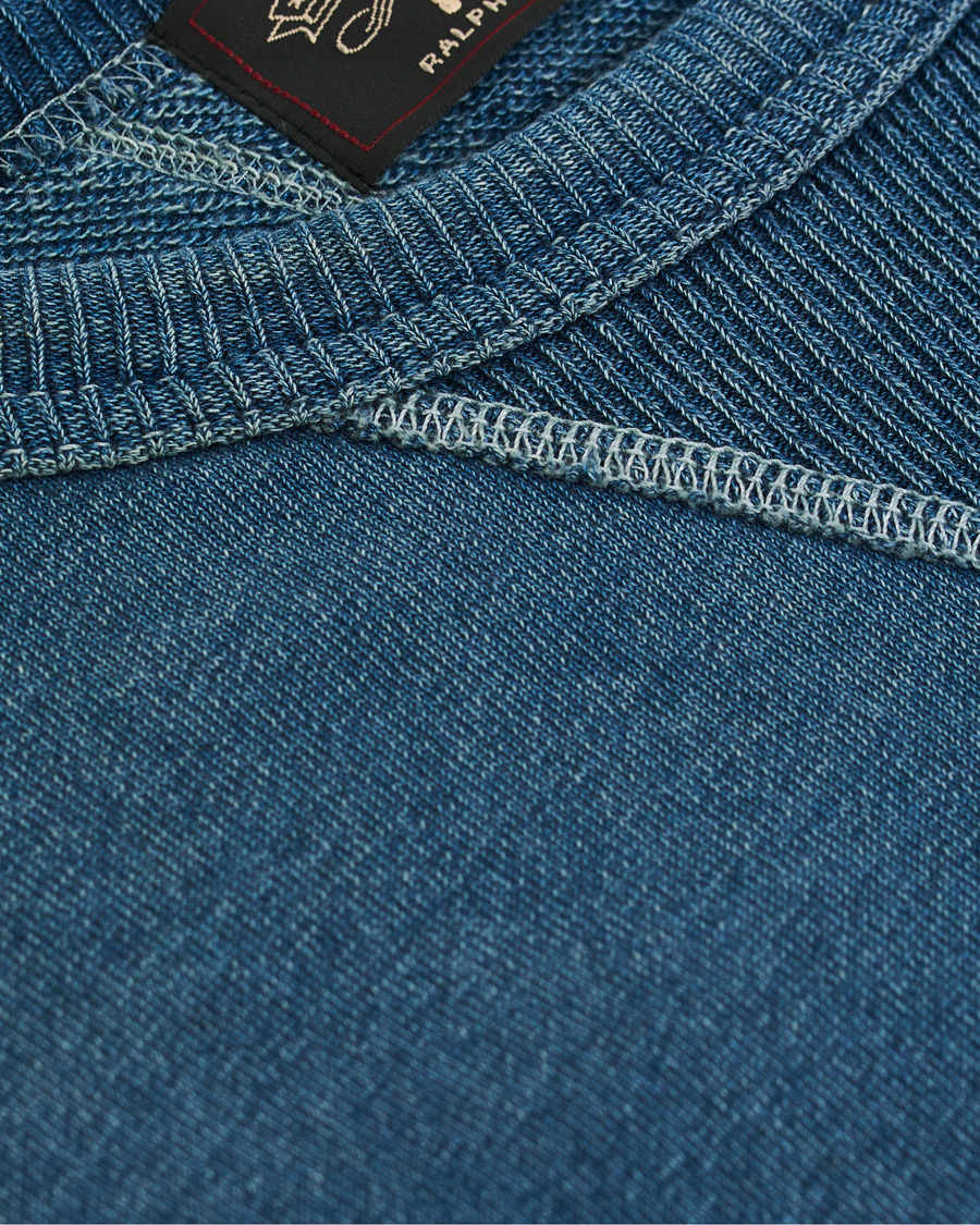 Herr | Tröjor | RRL | Double V Vintage Sweatshirt Washed Indigo