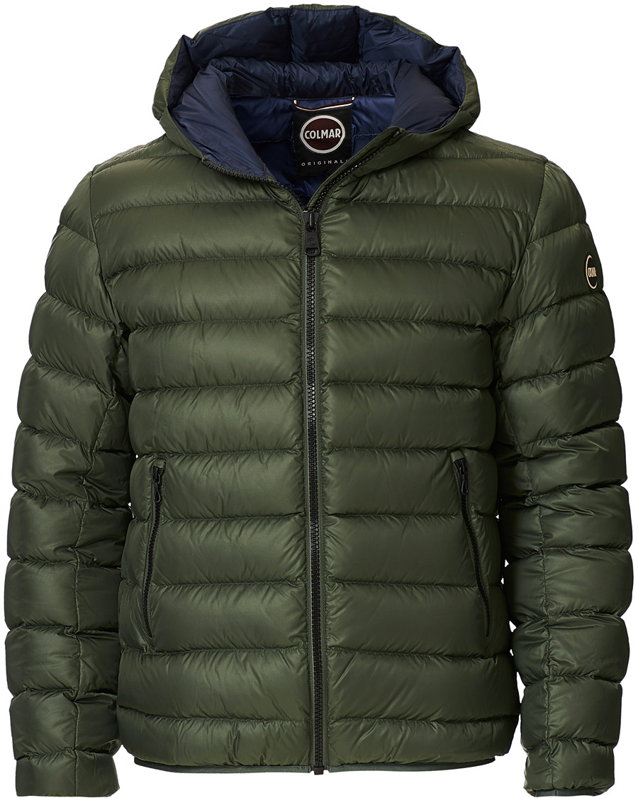 Herr | Jackor | Colmar | Concrete Down Hooded Jacket Matcha
