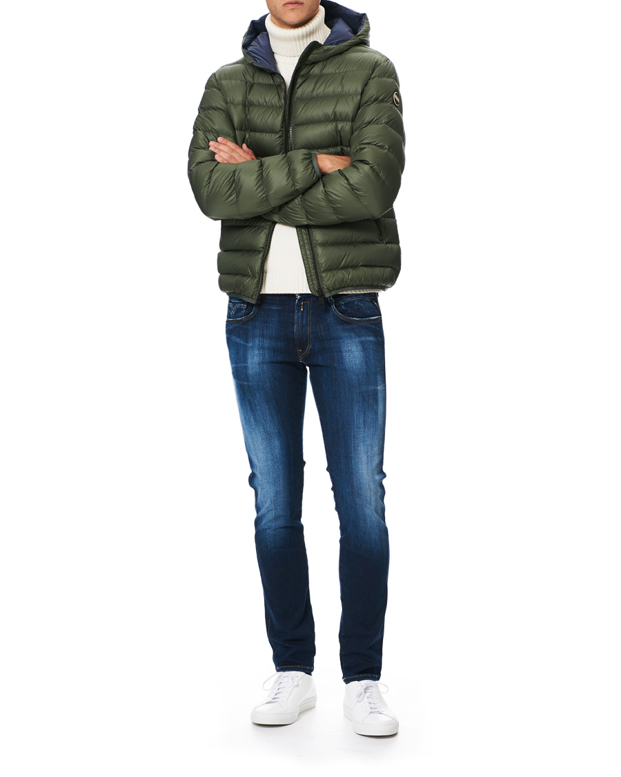 Herr | Jackor | Colmar | Concrete Down Hooded Jacket Matcha