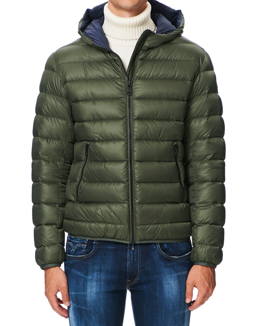 Herr | Jackor | Colmar | Concrete Down Hooded Jacket Matcha