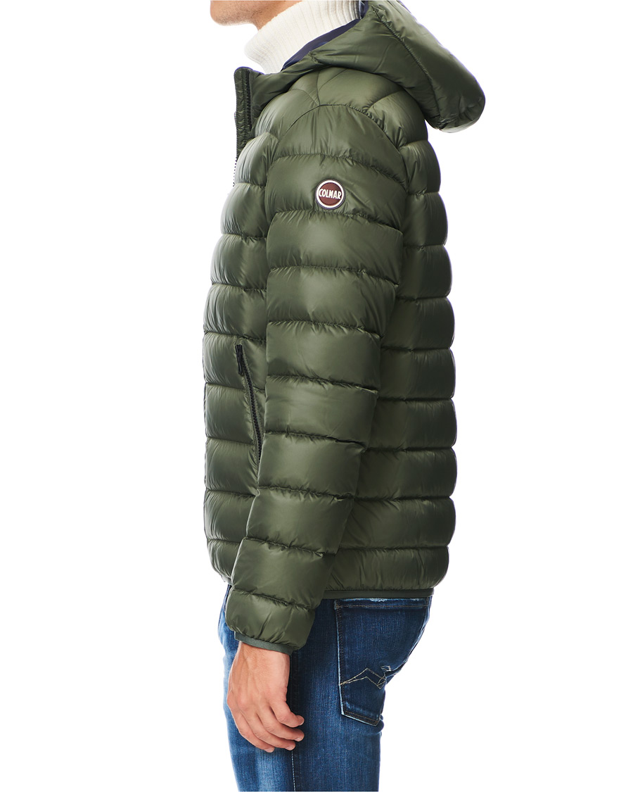 Herr | Jackor | Colmar | Concrete Down Hooded Jacket Matcha