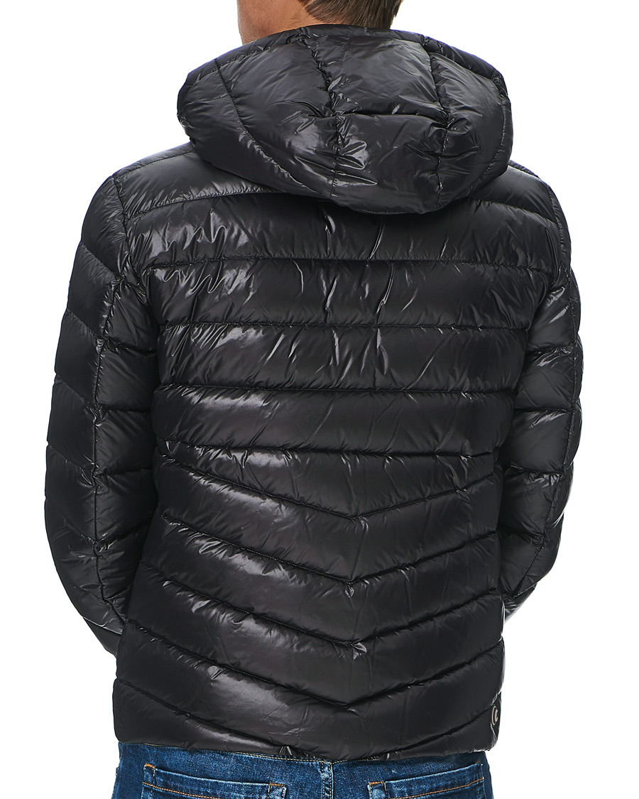 Herr | Jackor | Colmar | Blaze High Shine Down Hooded Jacket Black