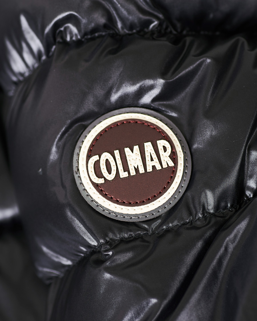 Herr | Jackor | Colmar | Blaze High Shine Down Hooded Jacket Black