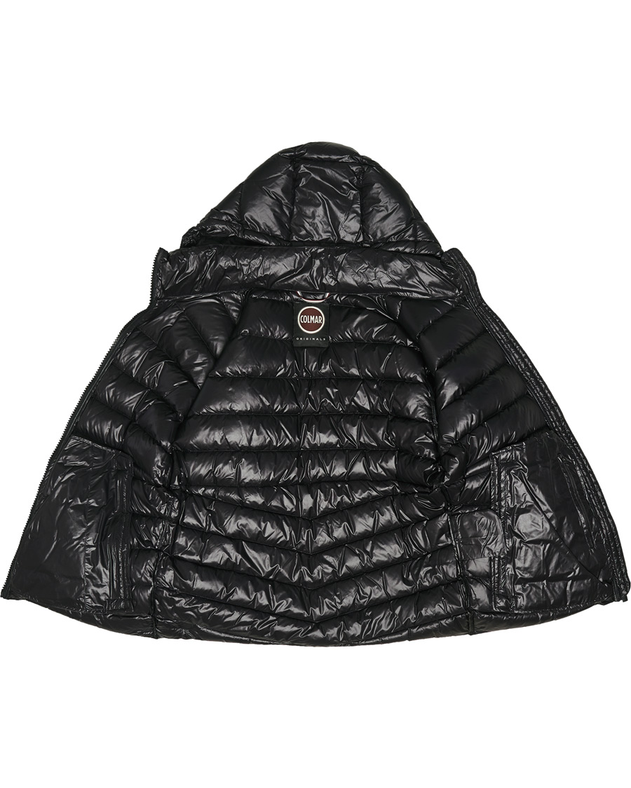 Herr | Jackor | Colmar | Blaze High Shine Down Hooded Jacket Black