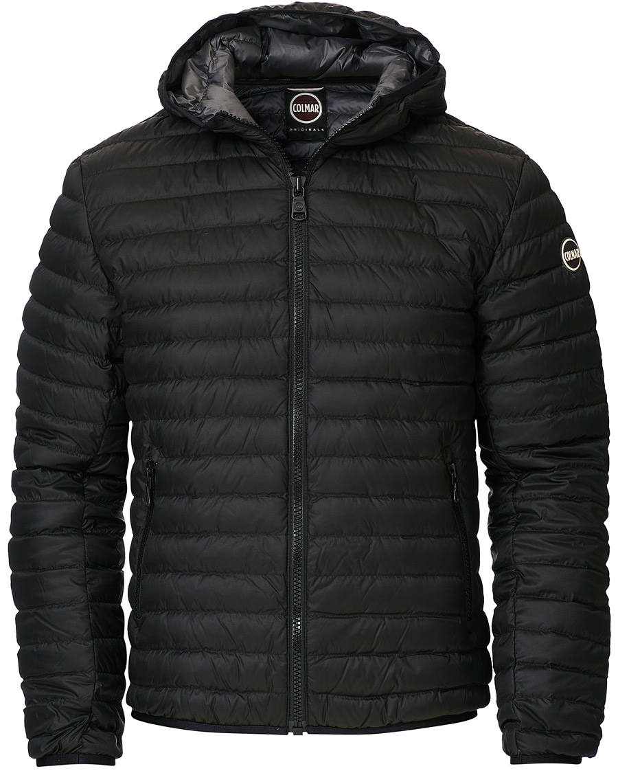 Herr | Jackor | Colmar | Floid Lightweight Down Hooded Jacket Black