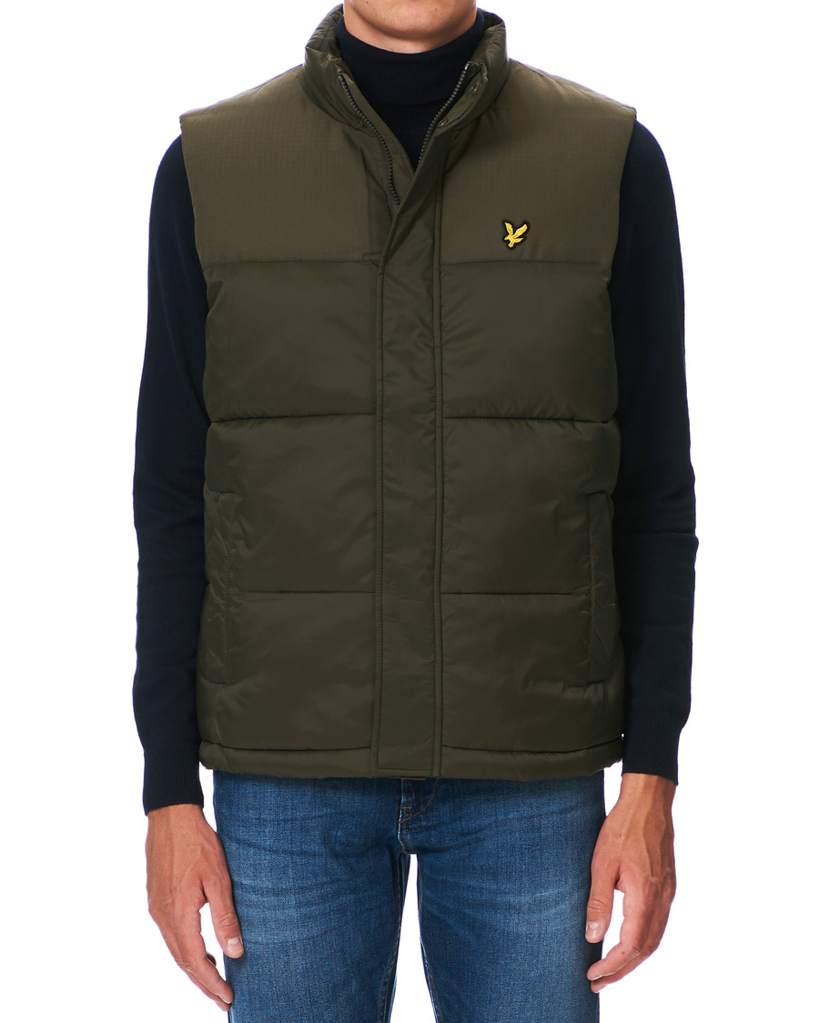 Herr | Jackor | Lyle & Scott | Wadded Ripstop Vest Trek Green