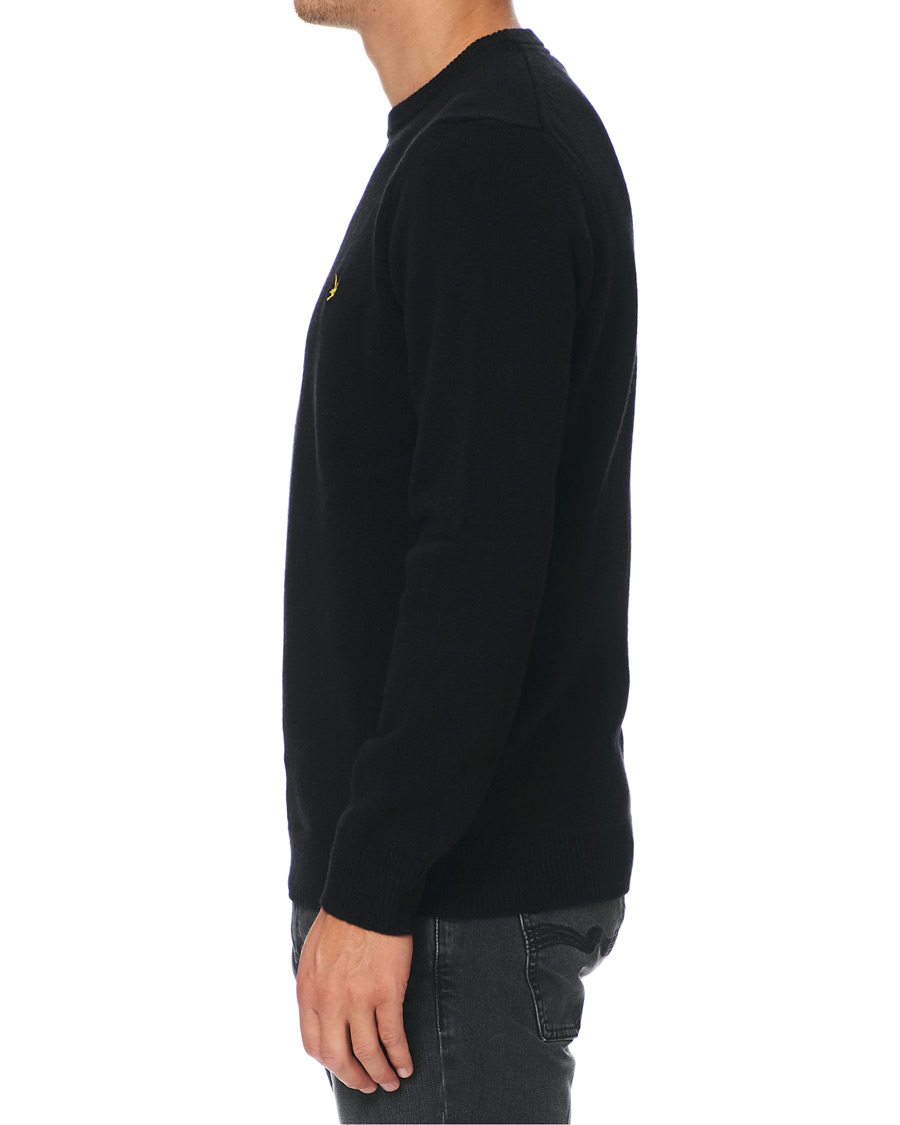 Herr | Tröjor | Lyle & Scott | Lambswool Crew Neck Pullover Black