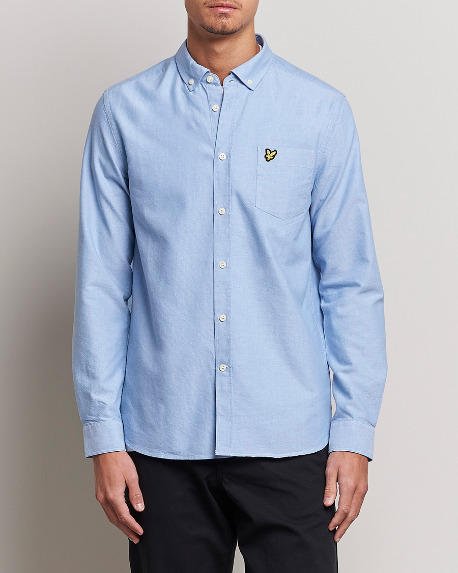 Herr | Oxfordskjortor | Lyle & Scott | Lightweight Oxford Shirt Riviera Blue