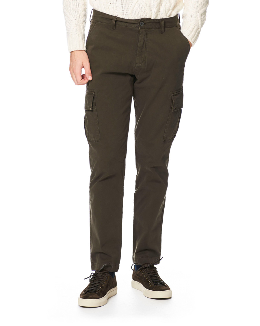 Herr | Byxor | Lyle & Scott | Cargo Pants Trek Green