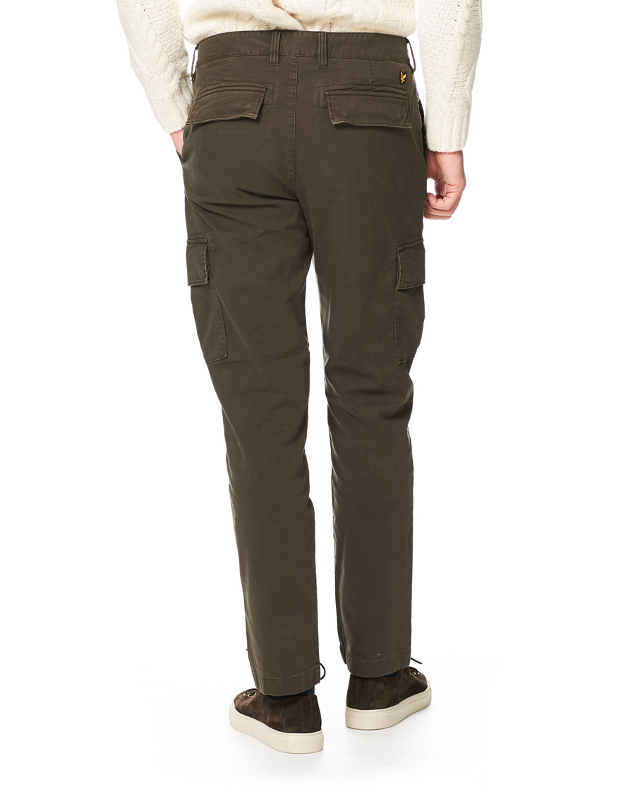 Herr | Byxor | Lyle & Scott | Cargo Pants Trek Green