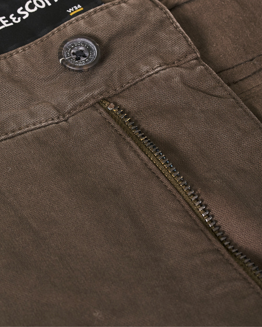 Herr | Byxor | Lyle & Scott | Cargo Pants Trek Green