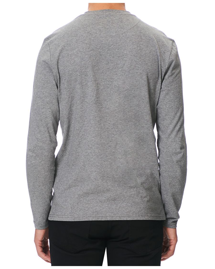 Herr | T-Shirts | Lyle & Scott | Long Sleeve Crew Neck Tee Mid Grey Marl