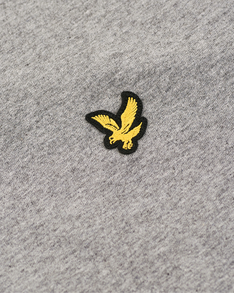 Herr | T-Shirts | Lyle & Scott | Long Sleeve Crew Neck Tee Mid Grey Marl
